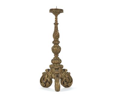 Kerzenhalter im Barockstil Holz geschnitzt, - Kunst, Antiquitäten und Möbel