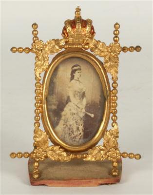 Ballspende Bildnis Kaiserin Elisabeth ovale Form, - Kunst, Antiquitäten und Möbel