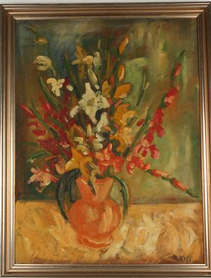 Künstler 2. Hälfte 20. Jh. Blumen in Vase, - Antiques and art