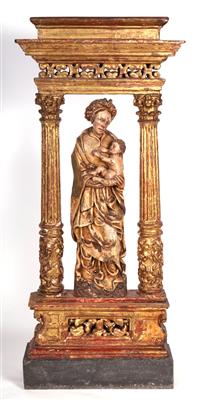 Madonna mit Kind, - Antiques and art