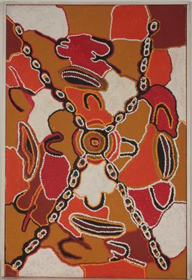 Margaret Anjullu, Iningarra, near Tanami Downs 1946 geb - Kunst, Antiquitäten und Möbel