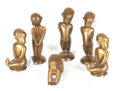 6 Kinderfiguren - Antiques and art