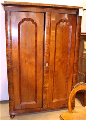 Biedermeier Garderobenschrank,1 H 19 JH, - Kunst, Antiquitäten und Möbel