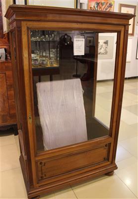 Historismus Vitrine um 1870/80Weichholzkorpus, - Kunst, Antiquitäten und Möbel