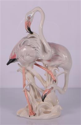 Paar Flamingos - Kunst, Antiquitäten und Möbel