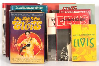 13 Fachbücher über Elvis Presley Biographien, - Vánoční aukce - Umění a starožitnosti