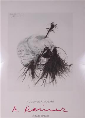 Hommage a Mozart Granolithographie nach Arnulf Rainer, - Asta di natale - Arte e antiquariato