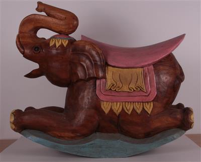 Schaukelelefant, - Vánoční aukce - Umění a starožitnosti