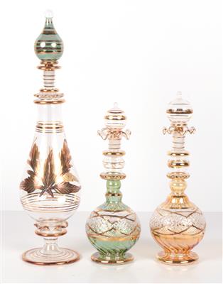 1 große, 2 kleine Parfümkaraffen - Kunst, Antiquitäten und Möbel Online