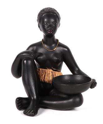 Stammesfrau mit Schale - Kunst, Antiquitäten und Möbel Online