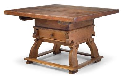 Bäuerl. Tisch in d. Art d. sog. Jogltische, - Kunst, Antiquitäten und Möbel online auction