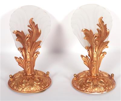 2 Wandappliken im Empirestil Metallguß vergoldet, - Kunst, Antiquitäten und Möbel online auction