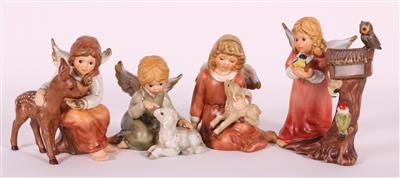 4 Engel mit Tiere - Kunst, Antiquitäten und Möbel online auction