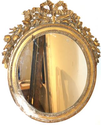 Ovaler Wandspiegel, - Kunst, Antiquitäten und Möbel online auction