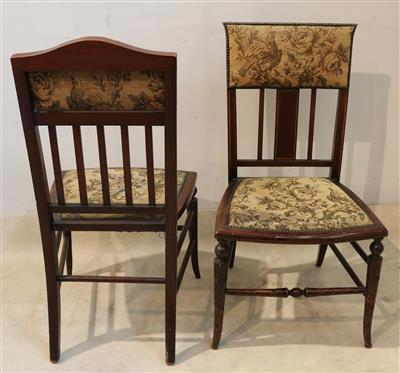 Paar kleine Sessel sogen. Kaminsessel England 2. Hälfte 19. Jh., - Antiques and art
