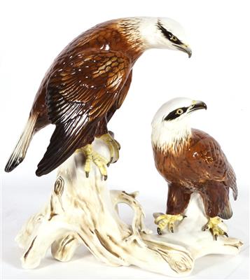 Paar Raubvögel - Arte e antiquariato