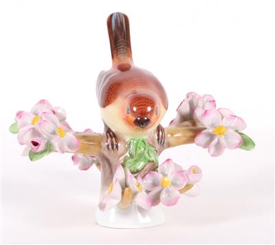 Vogel auf Blütenzweig - Kunst, Antiquitäten und Möbel
