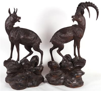 Steinbock und Gemse - Arte e antiquariato