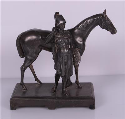 Kriegerin mit Pferd - Antiques and art