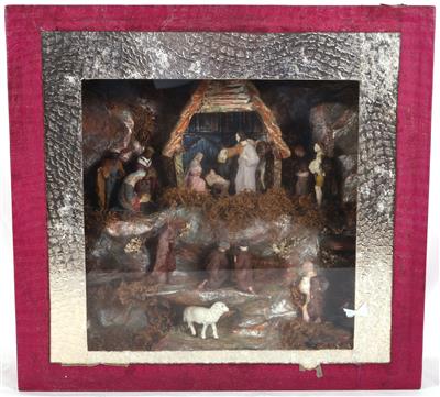 Weihnachts Kastenkrippe - Arte e antiquariato