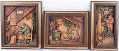3 Motive nach Carl Spitzweg - Antiques and art
