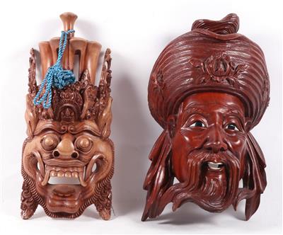 2 asiatische Masken - Antiques, art and furniture