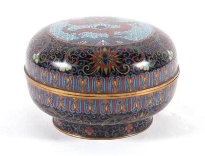 Cloisonné Deckeldose - Antiques and art