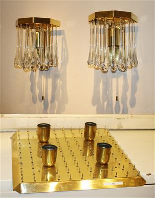 Deckenlampe und zwei Wandappliken / Wandleuchten - Design Sale