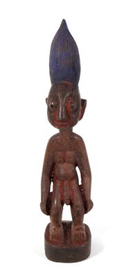 Yoruba, Nigeria, eine männliche Zwillingsfigur "Ibeji" - Umění a starožitnosti