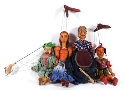 3 Marionetten - Kunst, Antiquitäten und Möbel