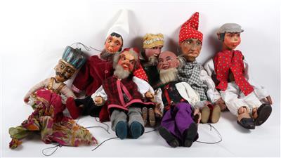 7 Marionetten - Kunst, Antiquitäten und Möbel