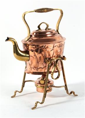 Teekanne mit Rechaud und Halterung - Antiques and art