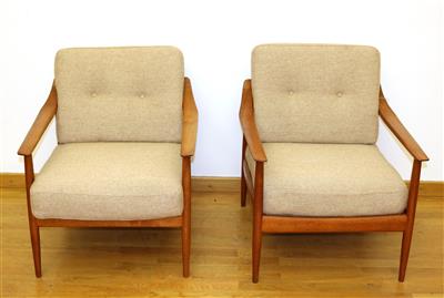 Zwei Lounge Sessel aus der Antimott Serie von Wilhelm Knoll, - Design und Möbel
