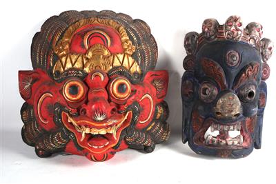 5 Zeremonienmasken - Kunst, Antiquitäten und Möbel