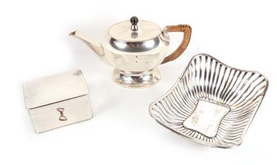 1 Teekanne, 1 Brotkorb, 1 Zuckerdose - Kunst, Antiquitäten und Möbel