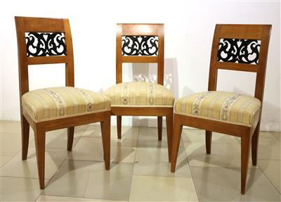 Drei Sessel im süddeutschen Biedermeierstil - Kunst, Antiquitäten und Möbel
