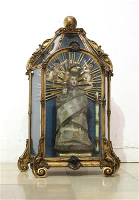 Sakrale Schauvitrine mit einer Mariazeller Madonna - Arte e antiquariato