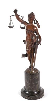 Skulptur, Justitia, Göttin der Gerechtigkeit - Umění a starožitnosti