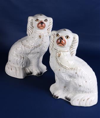 Paar Staffordshire Spaniels - Kunst, Antiquitäten, Möbel und Technik