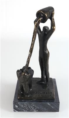 kleine Skulptur "Mensch und Backenzahn" - Arte e antiquariato