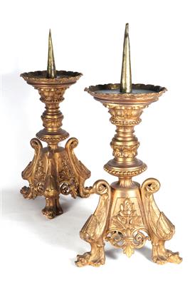 Paar große, dekorative Kerzenleuchter - Antiques and art