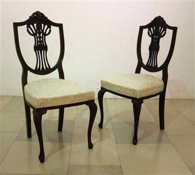 Paar Sessel in englischem klassizistischem Stil - Kunst, Antiquitäten, Möbel und Technik