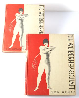 2 Bände (III u. IV) des 4-bändigen Werkes "Die Weiberherrschaft" von Alfred Kind" - Arte e antiquariato