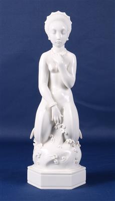Porzellanfigur "mermaid" (Mehrjungfrau) - Umění a starožitnosti