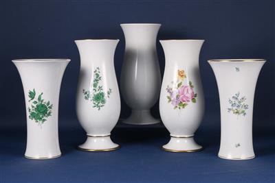 Konvolut von 5 Vasen - Arte e antiquariato