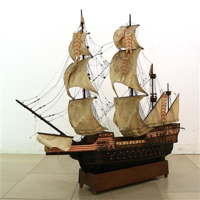 Schiffsmodell eines 4 Masters - Kunst, Antiquitäten, Möbel und Technik
