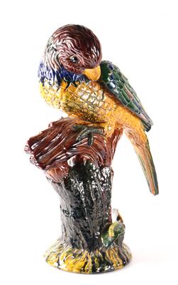Papagei auf Baumstumpf - Umění a starožitnosti