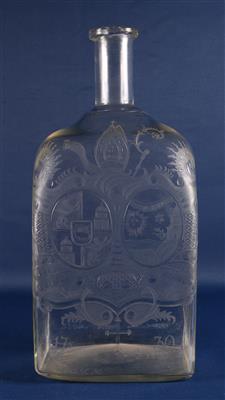 Barocke Glasflasche - Arte e antiquariato