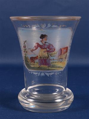 Biedermeier Sockelbecher - Antiques and art