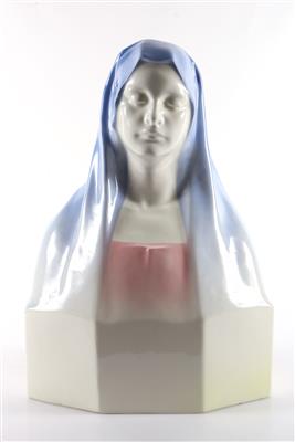 Büste einer Frau mit Kopftuch(Maria ?) - Antiques and art